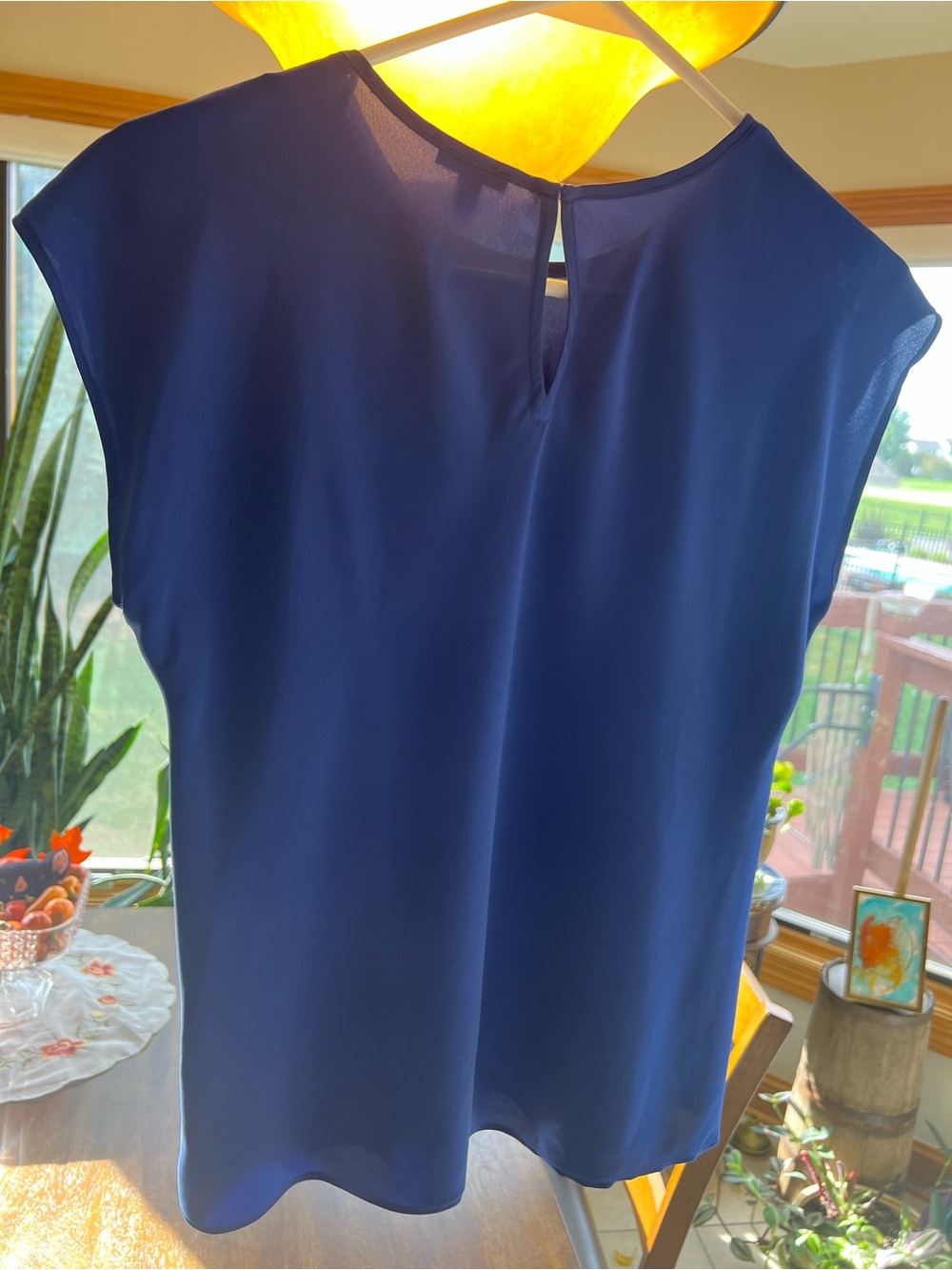 Express Blue Blouse - Picture 3 of 3